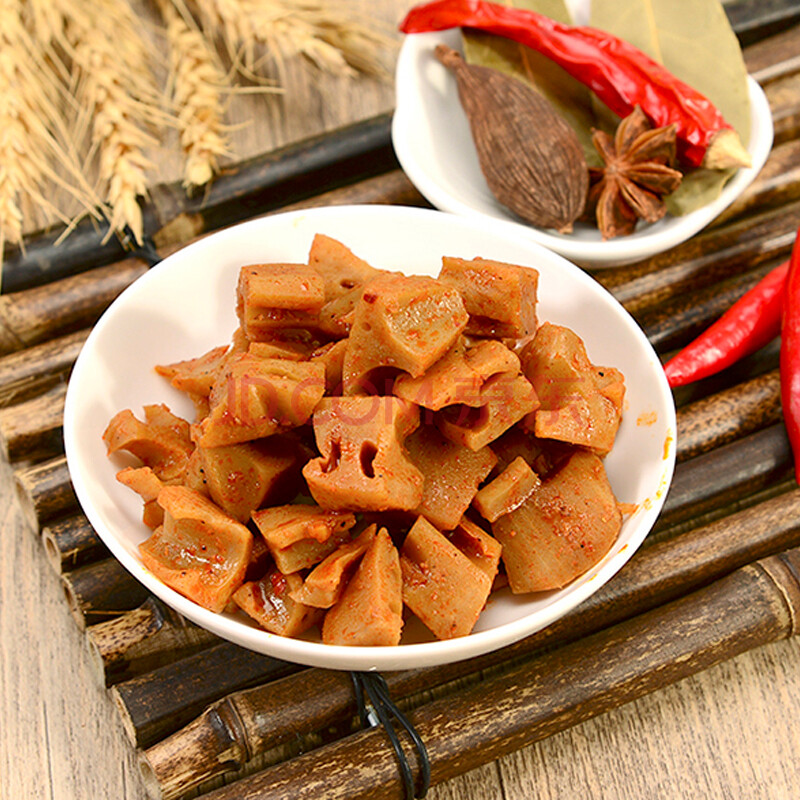 湖湘贡 烧烤味吃指藕丁 HXG BBQ Lotus Root Cubes